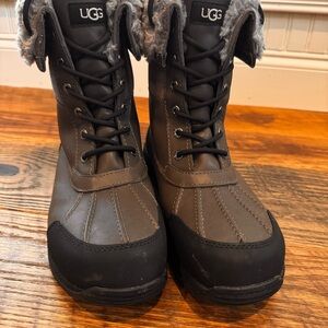 UGG Black and Gray Waterproof Boots